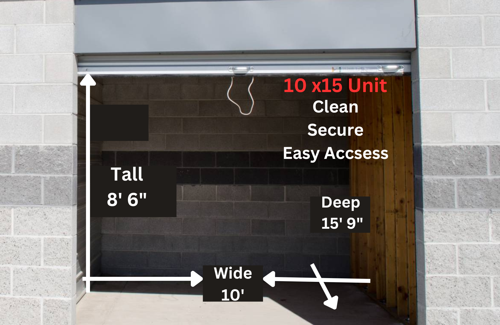 10 x 15 storage unit