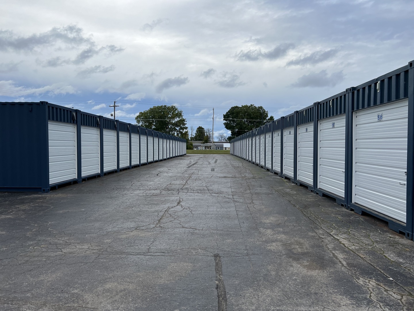 Shipping containers added venting and garage doors