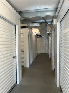 Self-storage building interior hallway at The Storage Vault Greer, SC 